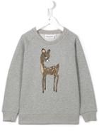 Mini Rodini 'roe Deer' Sweatshirt, Boy's, Size: 11 Yrs, Grey