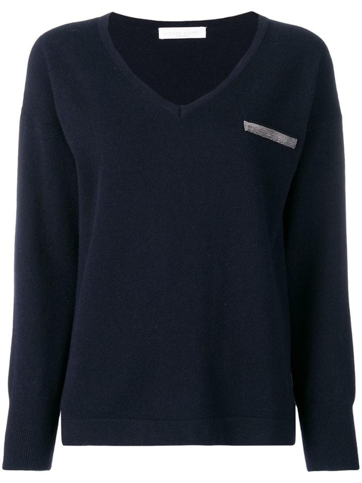 Fabiana Filippi Chest Pocket Jumper - Blue