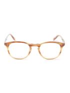 Garrett Leight - 'kinney' Optical Glasses - Unisex - Acetate - One Size, Nude/neutrals, Acetate