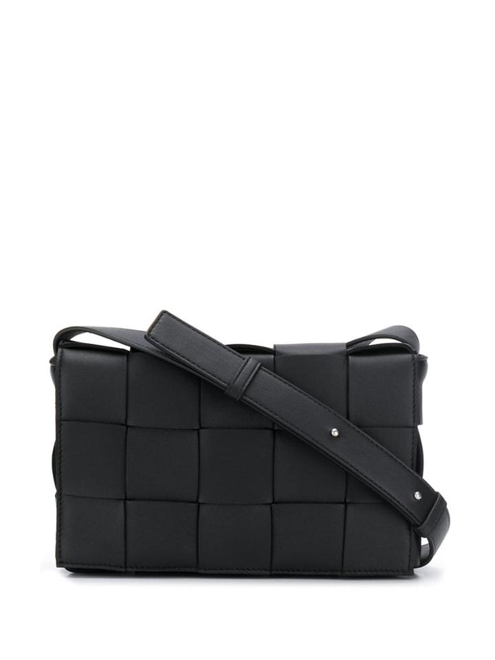 Bottega Veneta Cassette Maxi Intrecciato Bag - Black
