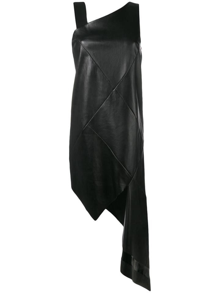 Neil Barrett Asymmetrical Draped Dress - Black