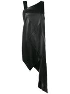 Neil Barrett Asymmetrical Draped Dress - Black