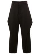 Moohong Riding Cut Tapered Trousers - Black