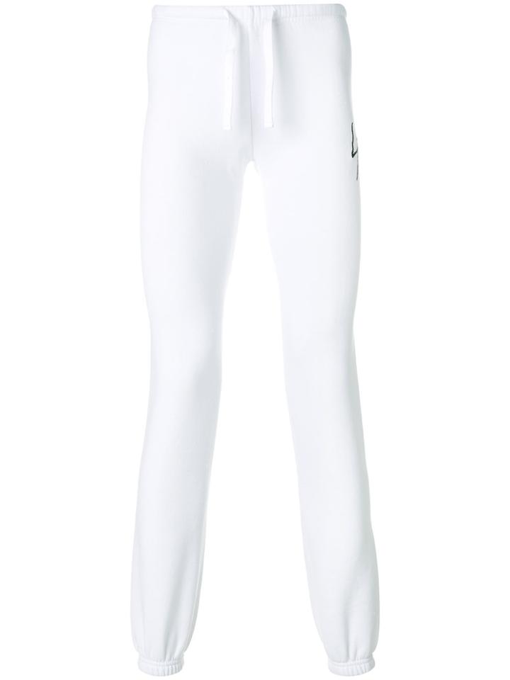 Local Authority Slim Fit Track Pants - White