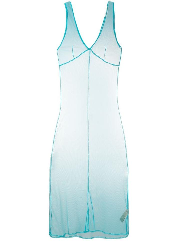 Ssheena Transparent Style Dress - Blue