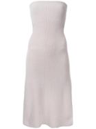 H Beauty & Youth Strapless Knitted Dress, Women's, Nude/neutrals, Cotton