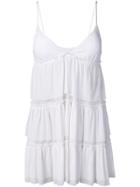 Fisico Tiered Babydoll Cover Up - White