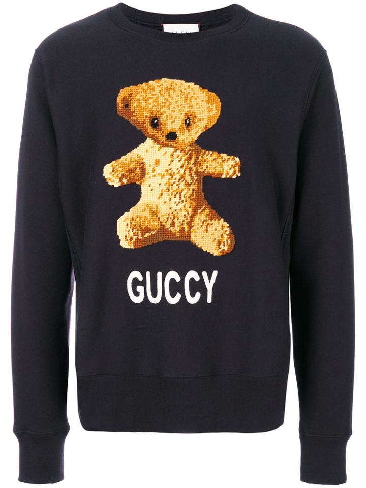 Gucci Teddy Bear Sweatshirt - Black