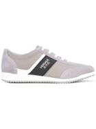 Versace Jeans Logo Stamped Laterals Sneakers - Grey