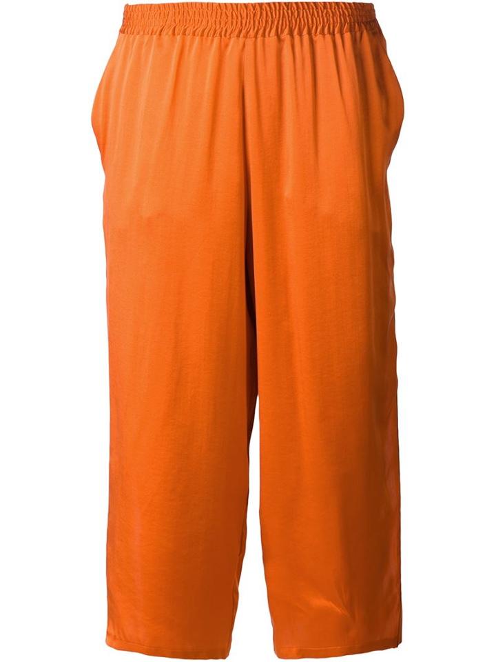Y / Project Cropped Wide Leg Trousers