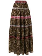 Cecilia Prado Animal Print Midi Skirt - Multicolour