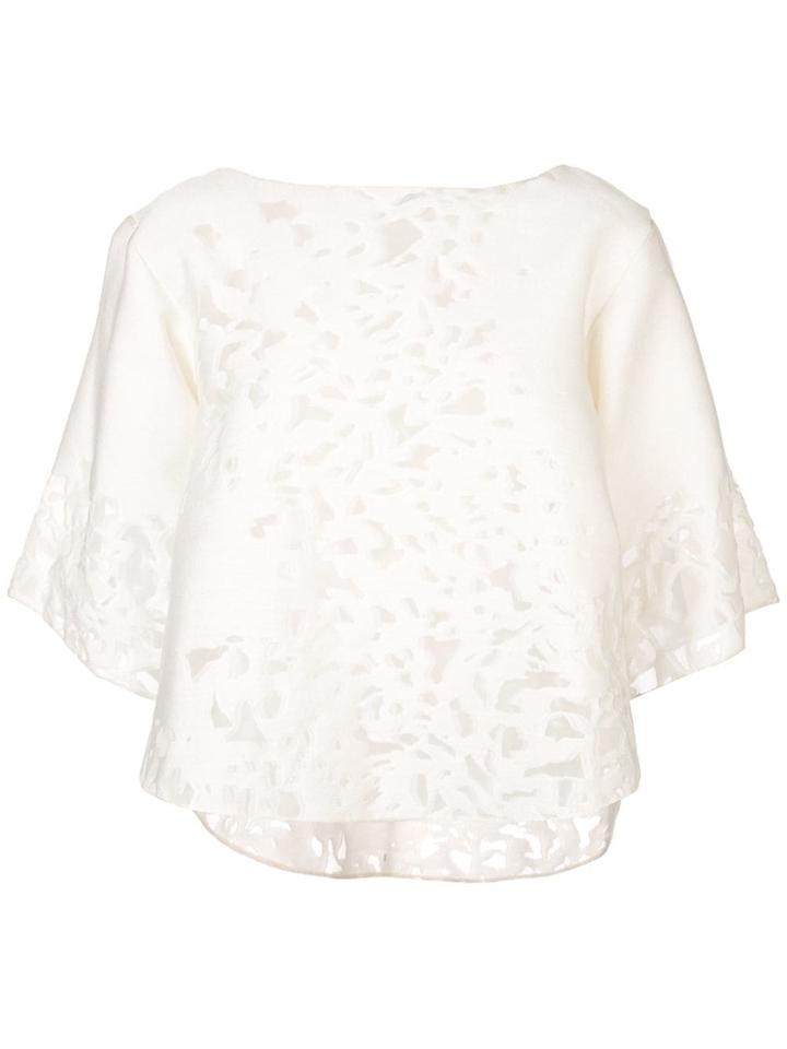 Rubin Singer Sheer Details Blouse - White