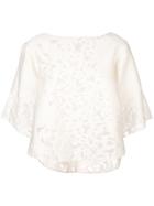 Rubin Singer Sheer Details Blouse - White