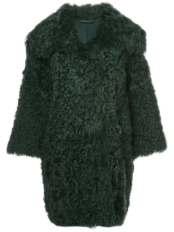 Oscar De La Renta Oversized Boxy Coat - Green