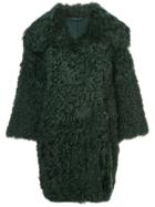 Oscar De La Renta Oversized Boxy Coat - Green
