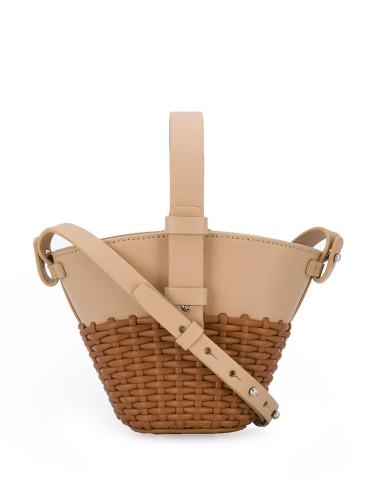 Nico Giani Woven Detail Tote Bag - Neutrals