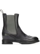 Santoni Ankle Brogue Boots - Grey