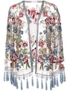 Patbo Floral Embroidered Jacket - Neutrals