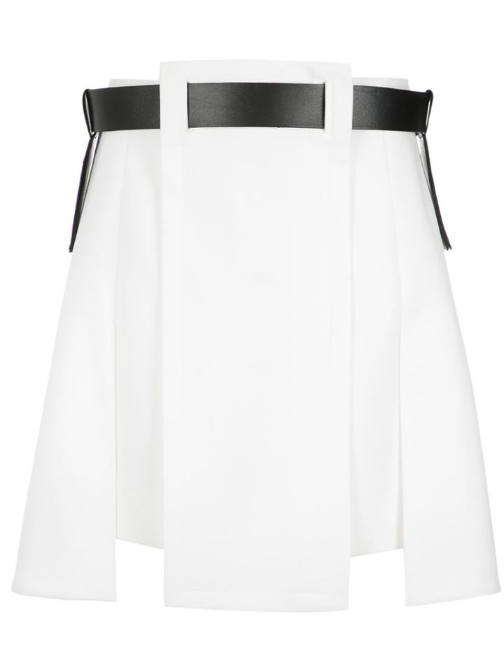 Gloria Coelho Asymmetric Belted Skirt - Unavailable