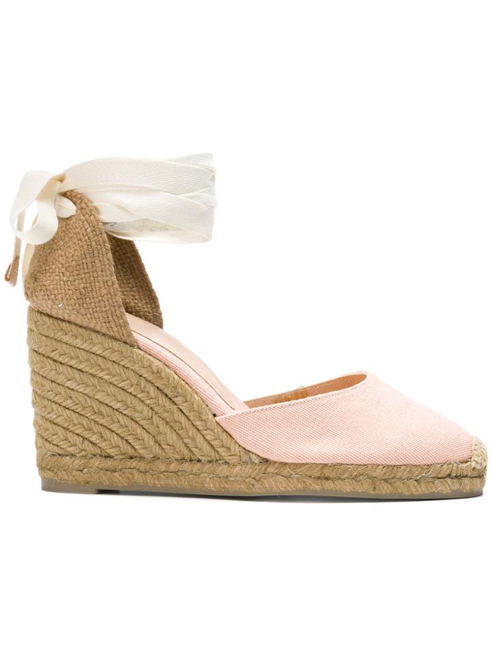 Castañer Carina Wedges - Pink & Purple