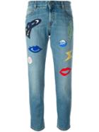 Stella Mccartney Embroidered Jeans, Women's, Size: 27, Blue, Cotton/polyester/viscose/silk
