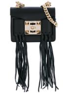 Salar - Tassel Crossbody Bag - Women - Leather/suede - One Size, Black, Leather/suede