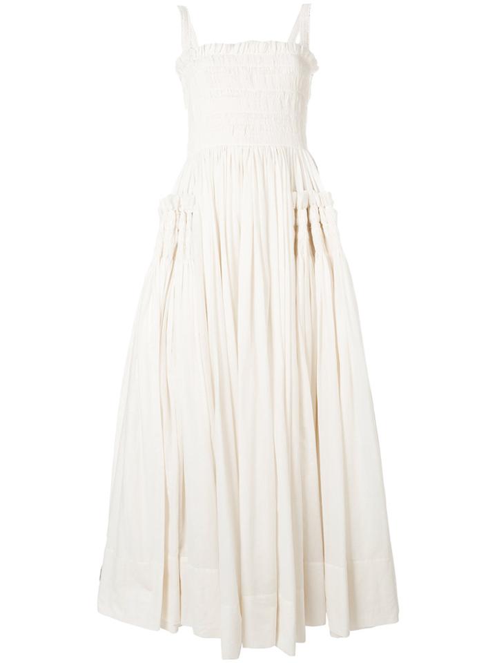 Molly Goddard Larry Long Dress - White