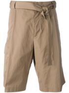 Maison Flaneur Drawstring Shorts, Men's, Size: 44, Nude/neutrals, Cotton/viscose