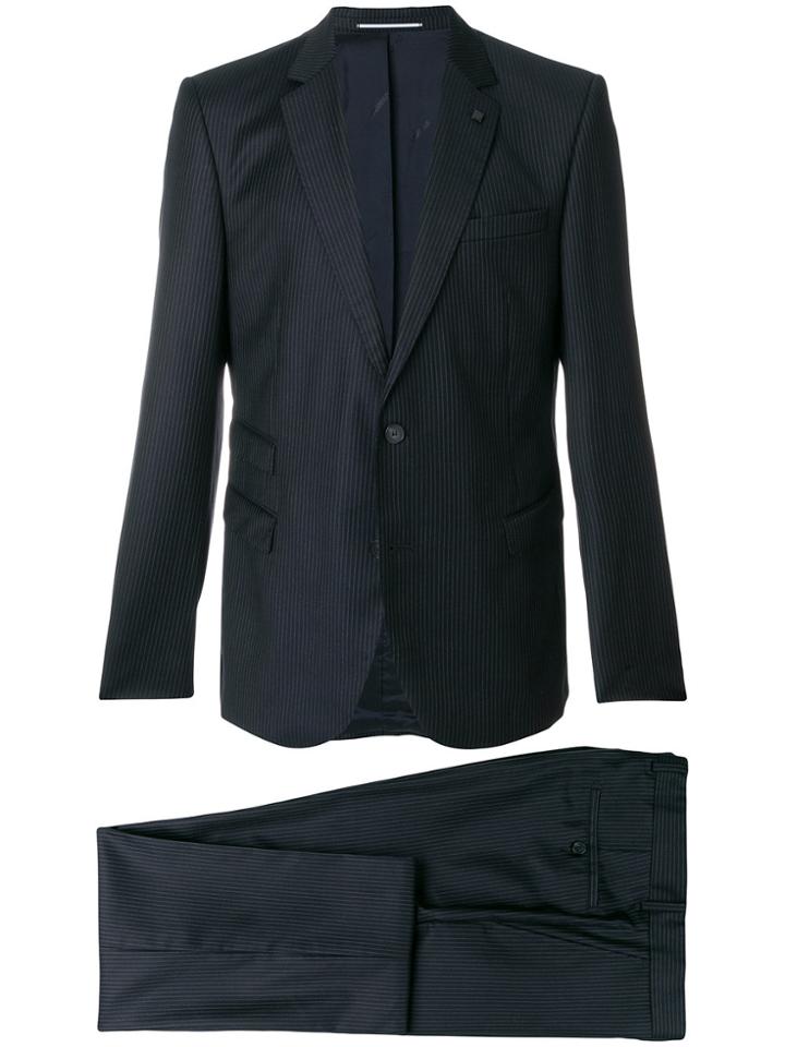 Karl Lagerfeld Pinstriped Suit - Blue