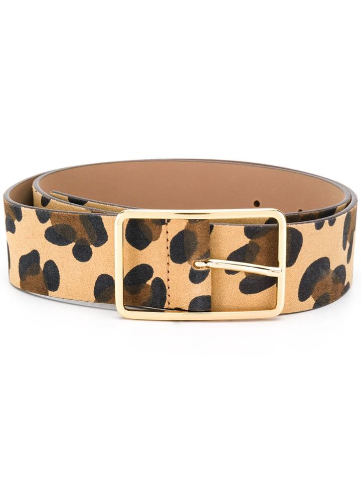 B-low The Belt Leopard Print Buckle Belt - Neutrals