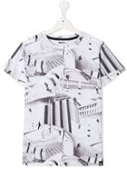 Molo Teen Skateboard Print T-shirt - Grey