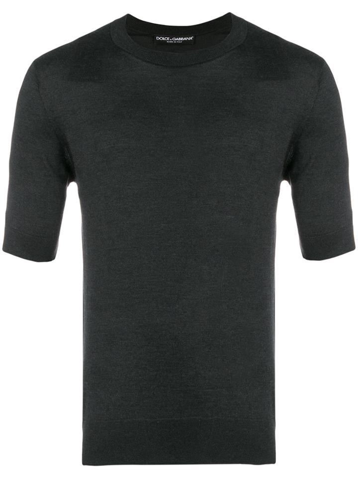 Dolce & Gabbana Half Sleeve Sweater - Grey