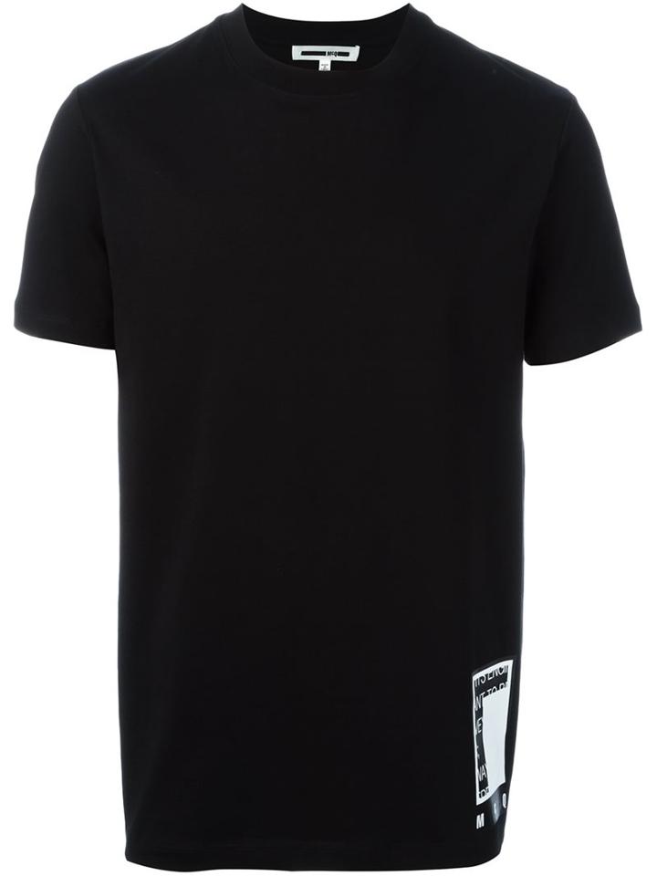 Mcq Alexander Mcqueen Graphic Square Print T-shirt, Men's, Size: Small, Black, Cotton