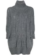 Lorena Antoniazzi Turtleneck Cable-knit Jumper - Grey
