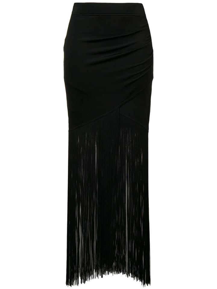 Moschino Long Tassel Skirt - Black