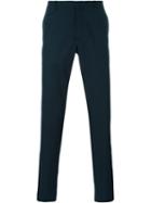 Jil Sander Slim Tailored Trousers, Men's, Size: 52, Blue, Cotton