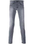 Dondup 'george' Skinny Fit Jeans, Men's, Size: 33, Grey, Cotton/spandex/elastane