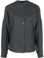 Aspesi Mandarin Collar Shirt - Grey