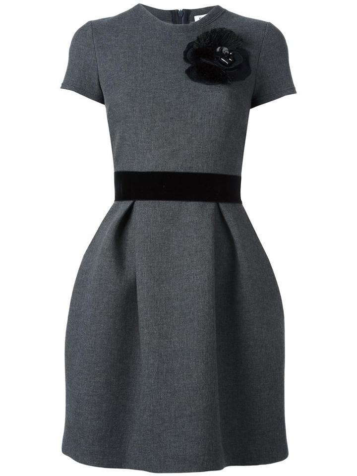P.a.r.o.s.h. 'ryan' Mini Dress, Women's, Size: Large, Grey, Viscose/wool