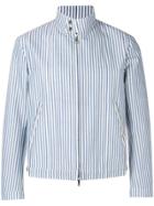 Thom Browne Bar Stripe Wool Baracuta Jacket - Blue