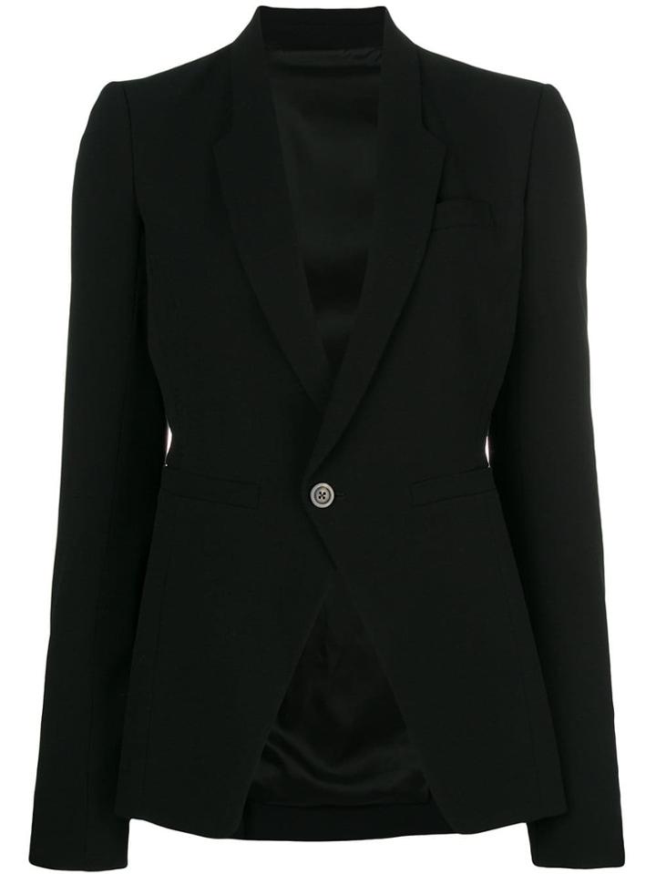 Rick Owens Classic Fitted Blazer - Black