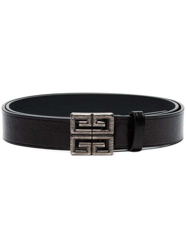 Givenchy Black 4g Leather Belt