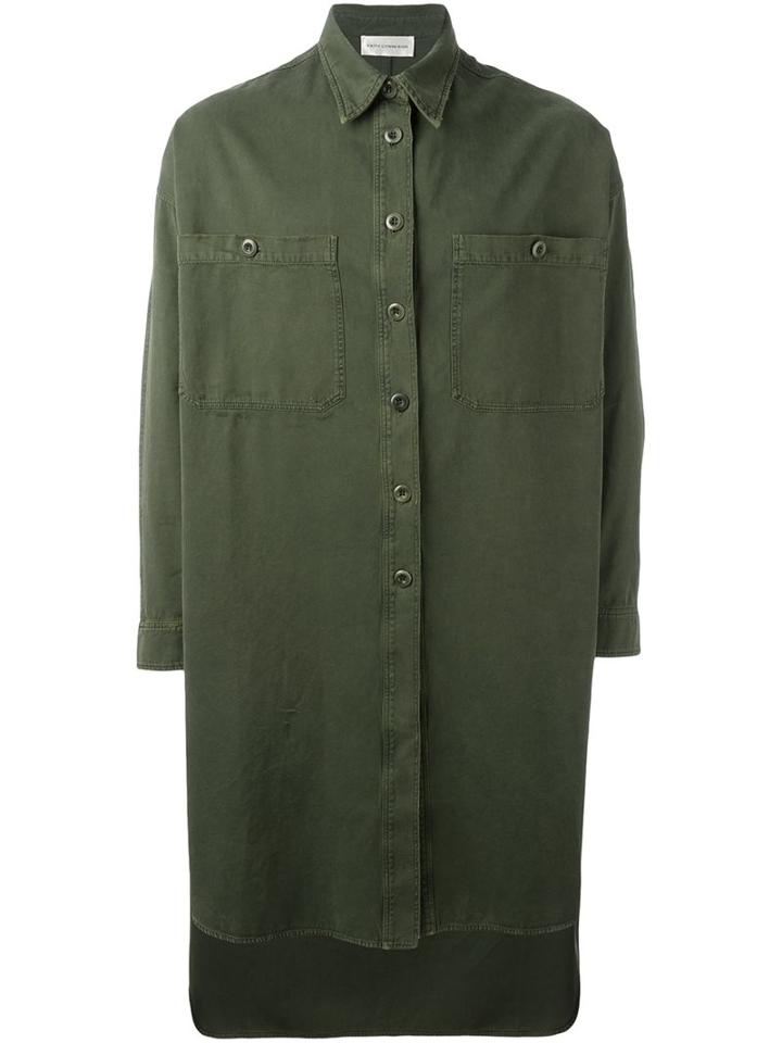 Faith Connexion Boxy Classic Coat, Adult Unisex, Size: Xs, Green, Cotton