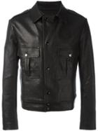 Maison Margiela Maison Margiela - Man - James Dean Leather Jkt Replica, Men's, Size: 50, Black, Goat Skin/viscose/cotton