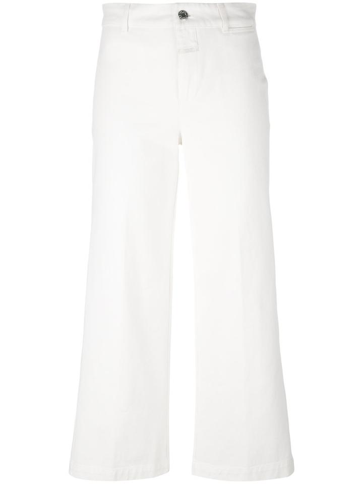 Closed Mina Cropped Trousers, Women's, Size: 27, White, Cotton