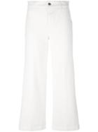 Closed Mina Cropped Trousers, Women's, Size: 27, White, Cotton