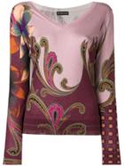 Etro Paisley Print Jumper - Pink & Purple