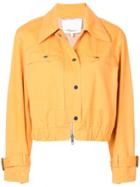 3.1 Phillip Lim Cropped Button Jacket - Yellow