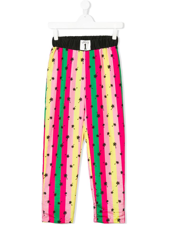 Gaelle Paris Kids Color Block Printed Trousers - Multicolour