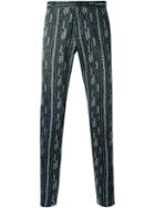 Etro Printed Slim Fit Trousers